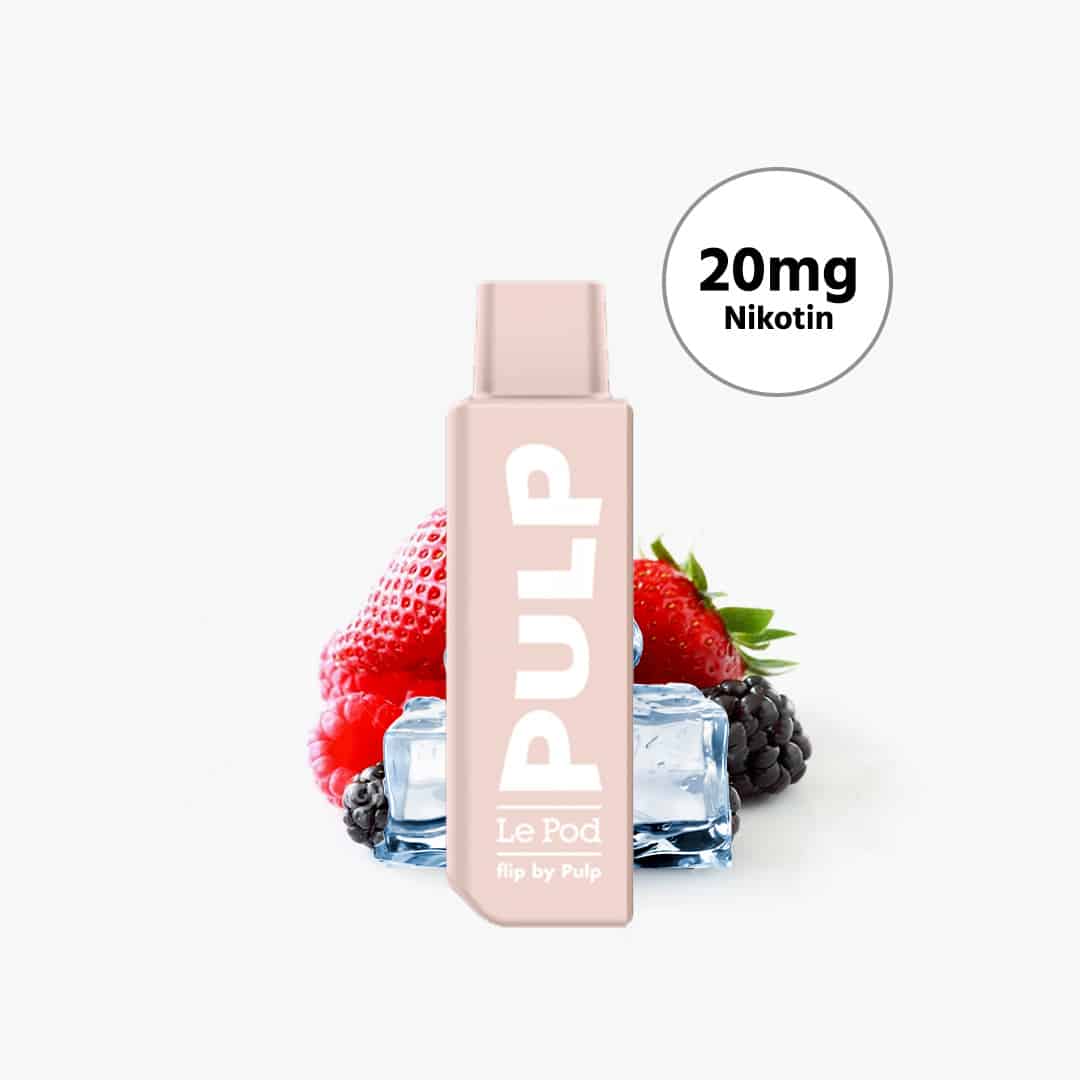 le pod flip by pulp frozen red fruits liquid pod 20mg