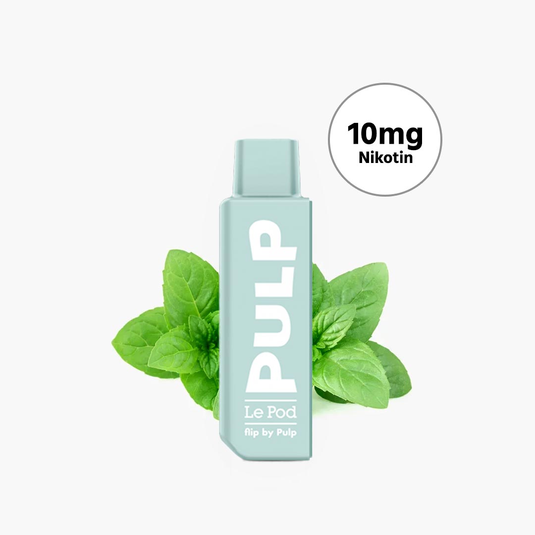 le pod flip by pulp green mint liquid pod 10mg