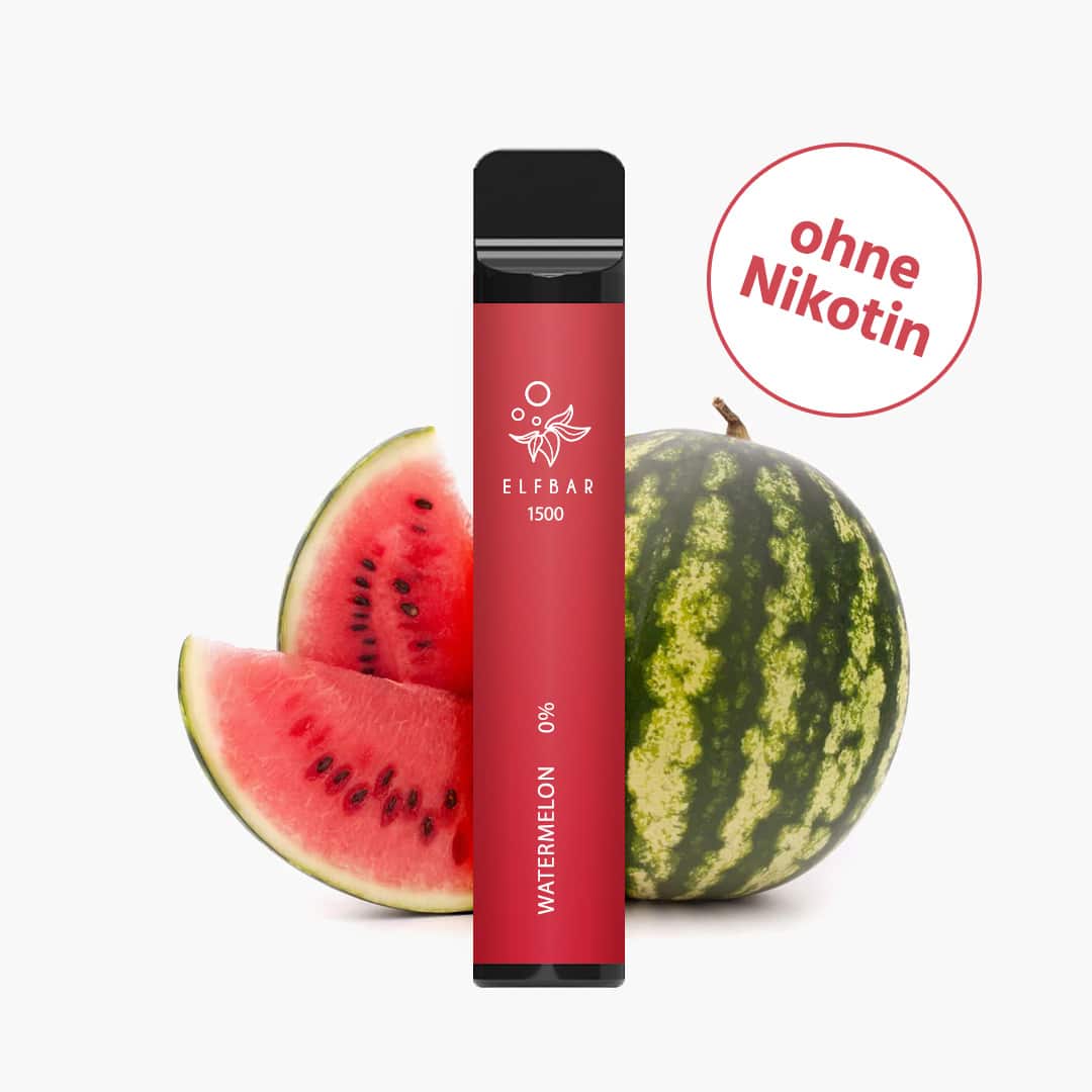 elf bar 1500 watermelon wassermelone ohne nikotin