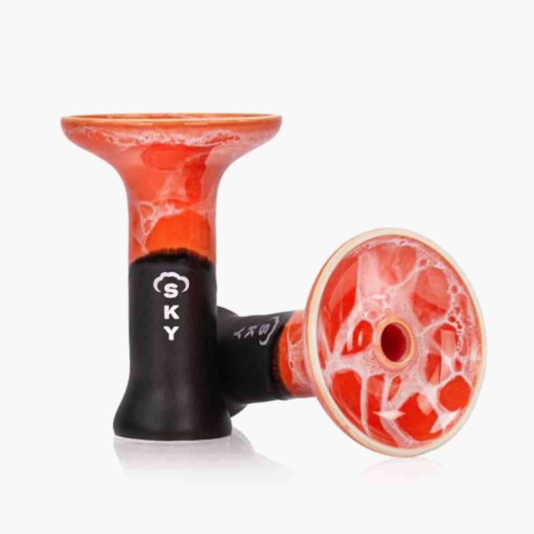 sky hookah medium phunnel black edition red