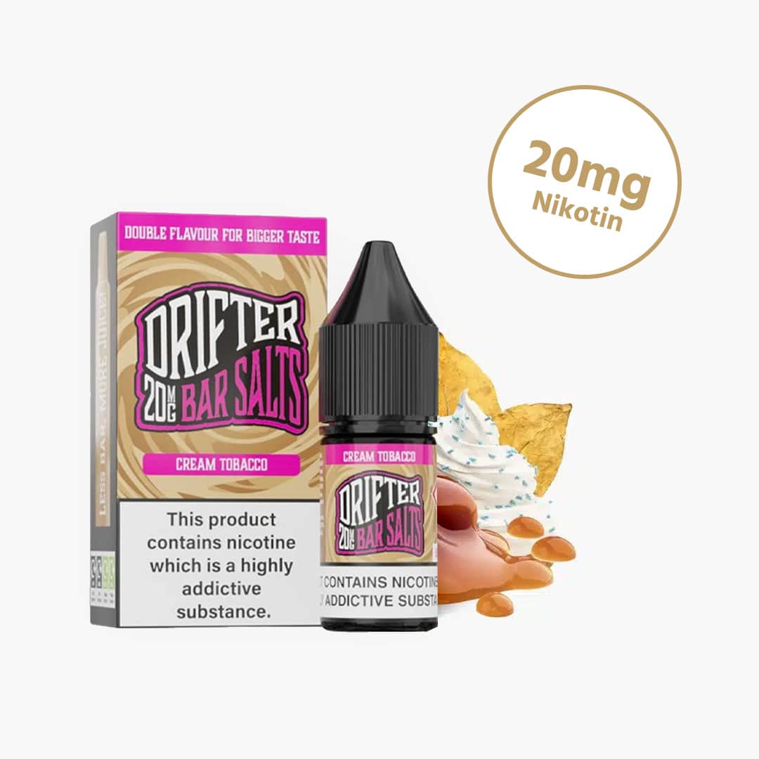 drifter bar salts cream tobacco nikotinsalz liquid 20mg