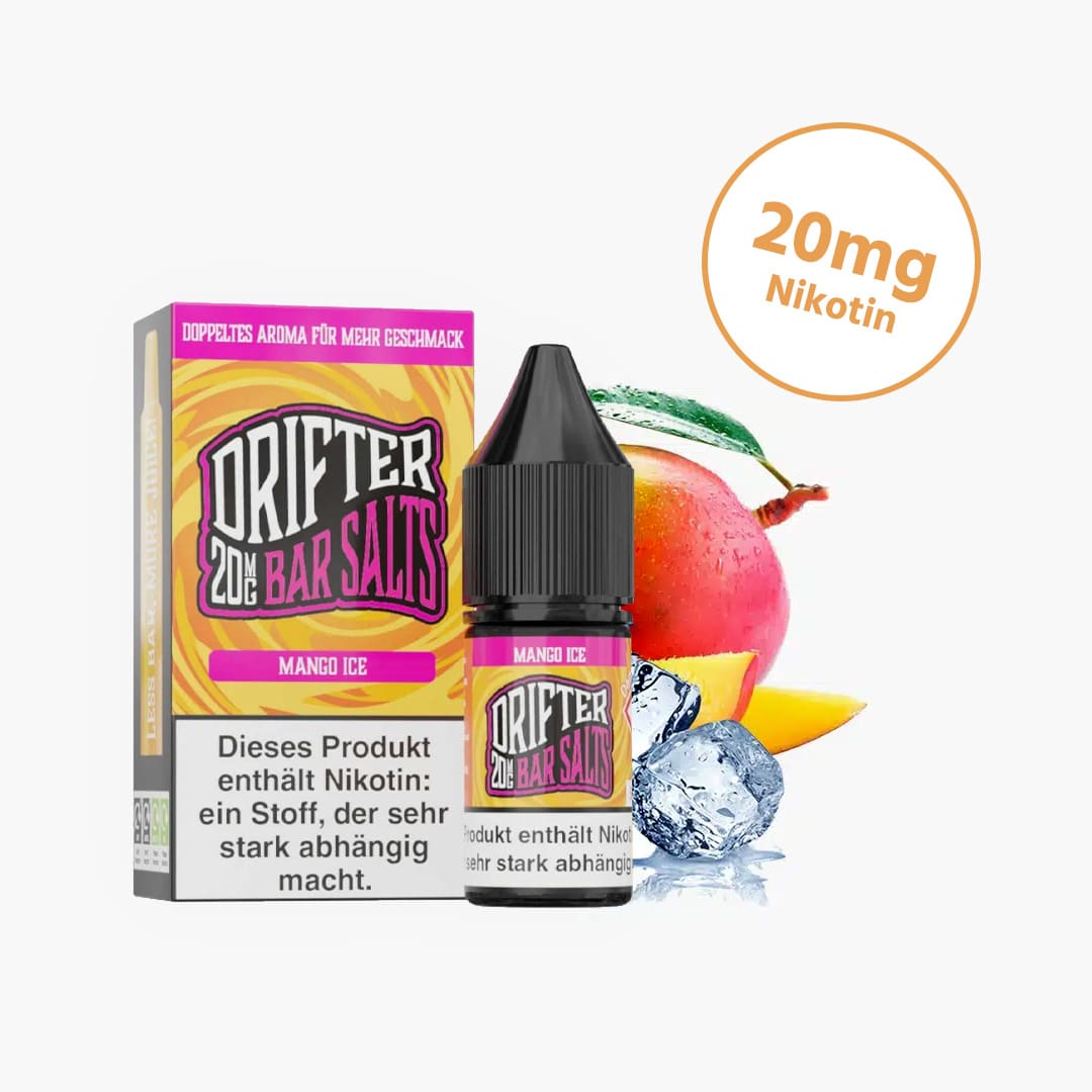 drifter bar salts mango ice nicotina sale liquido 20mg