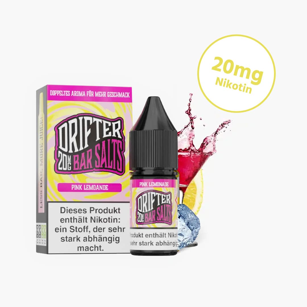 drifter bar salts pink lemonade ice nicotine salt liquid 20mg