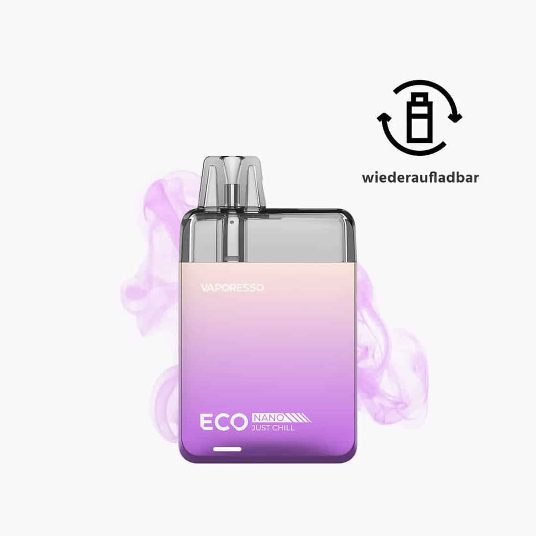 sistema a cialde vaporesso eco nano sparkling purple violet