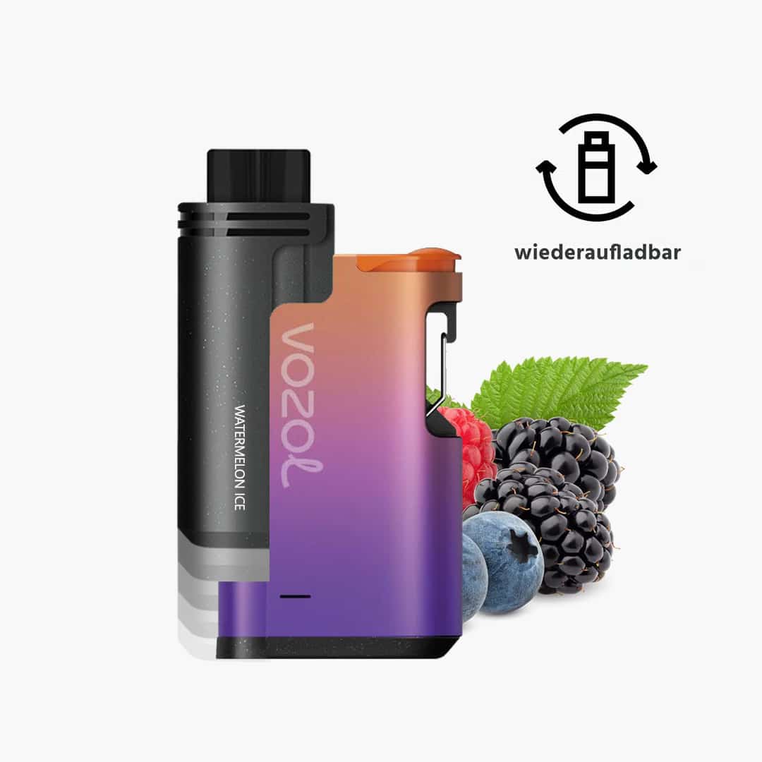 vozol gear s 4000 starter kit aurora purple incl. 1 pod berry storm