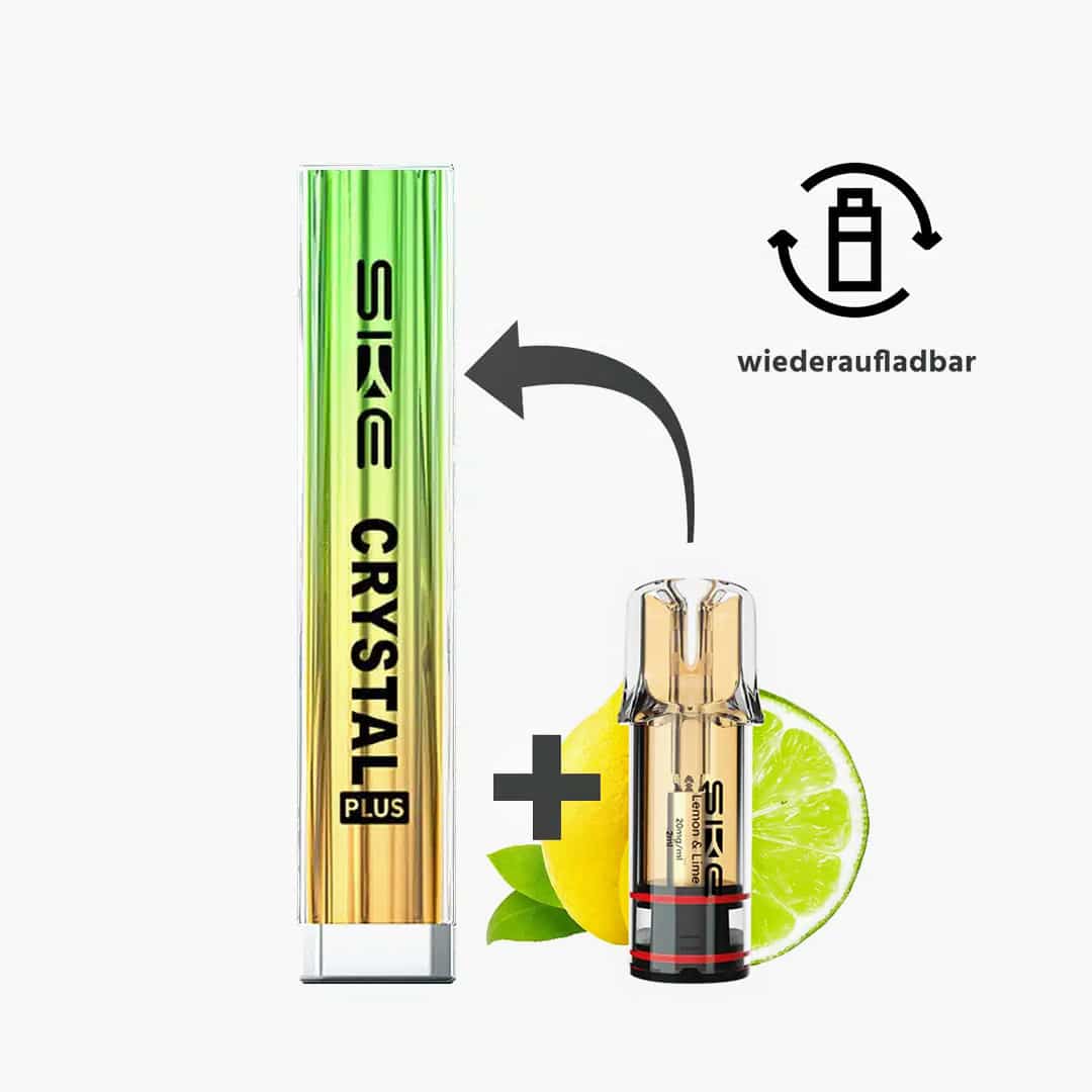 crystal plus starter kit aurora green incl. 1 pod lemon lime