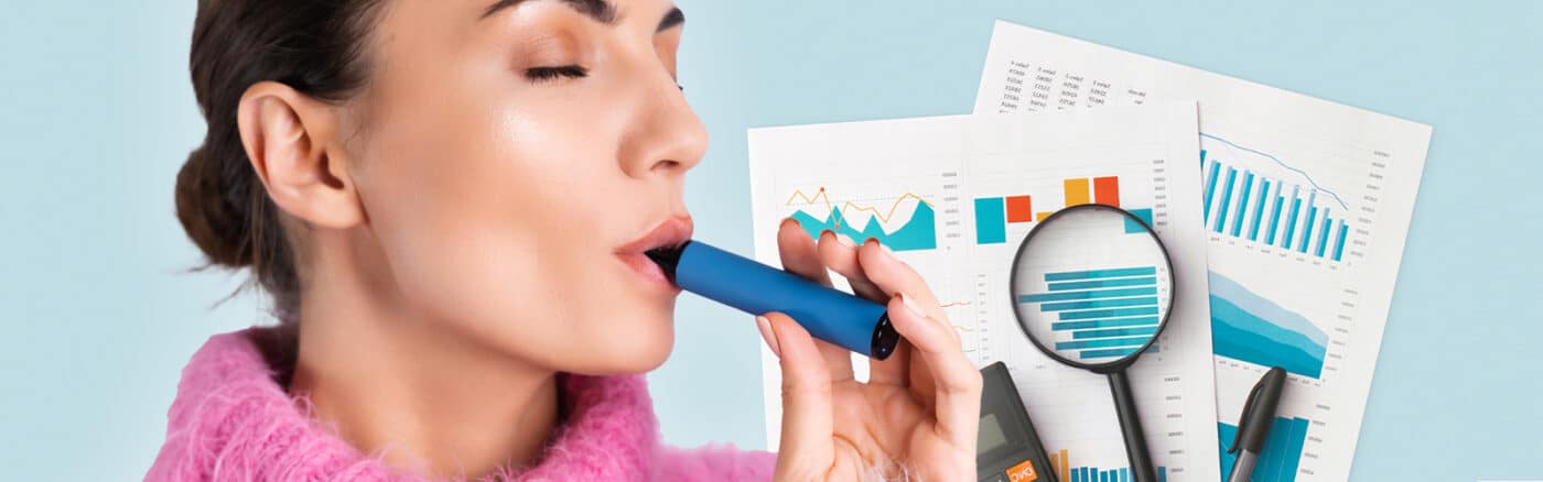 e zigaretten und vape statistik umfrage Schweiz 2024