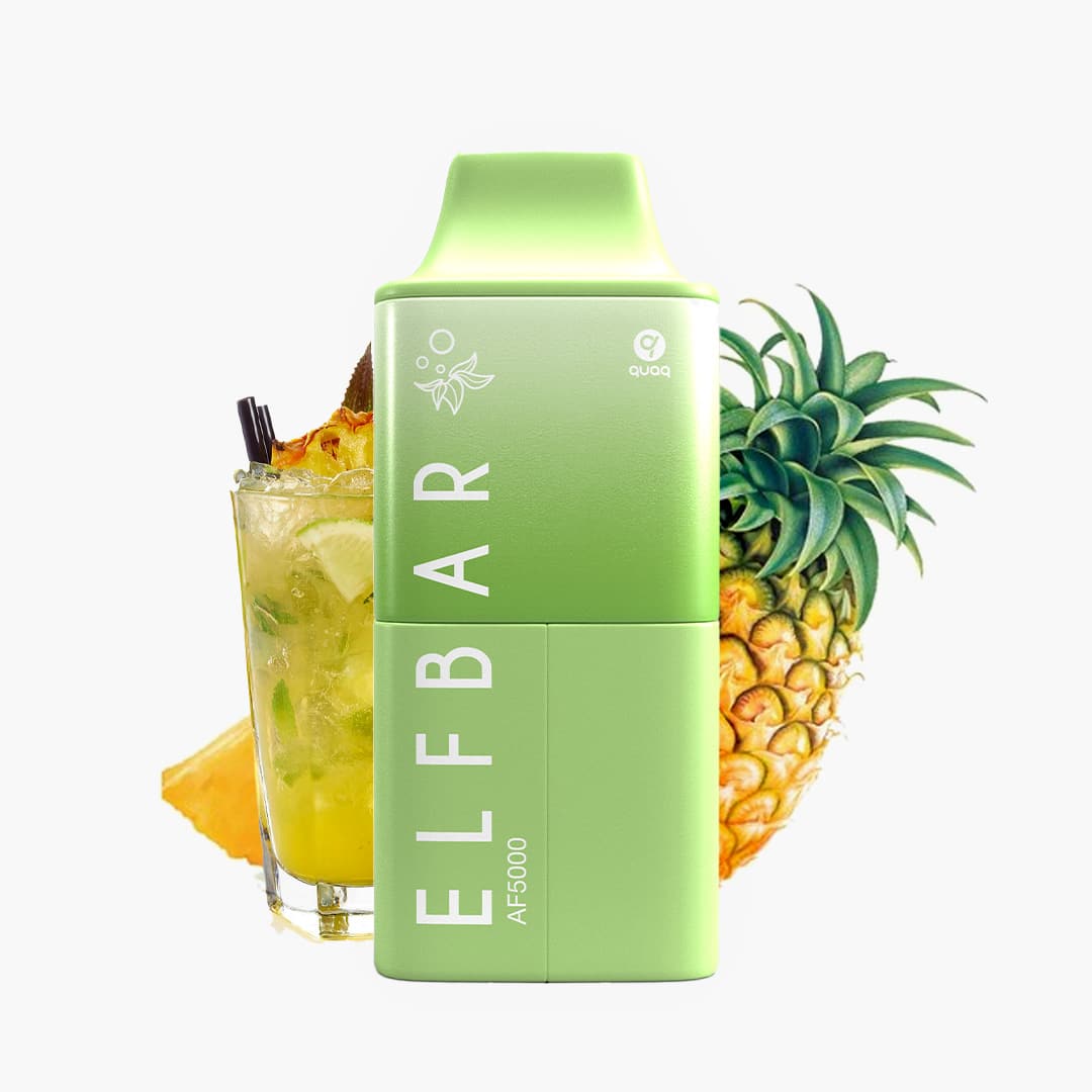 elfbar af5000 pineapple mojito vape kit up to 5000 cuffs