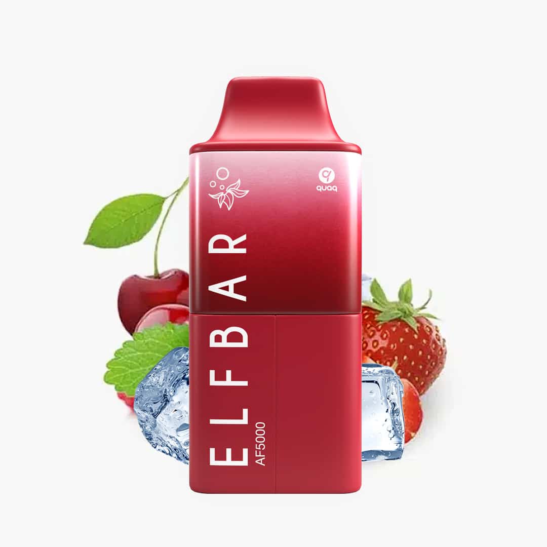 elfbar af5000 strawberry raspberry cherry ice vape kit jusqu'à 5000 aspirations