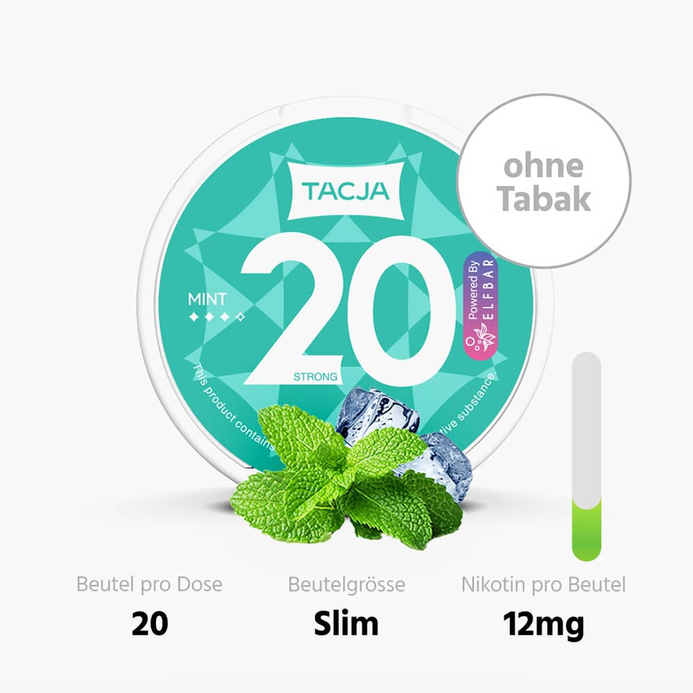 elfbar tacja mint snus ohne tabak 11g 20mg nikotin