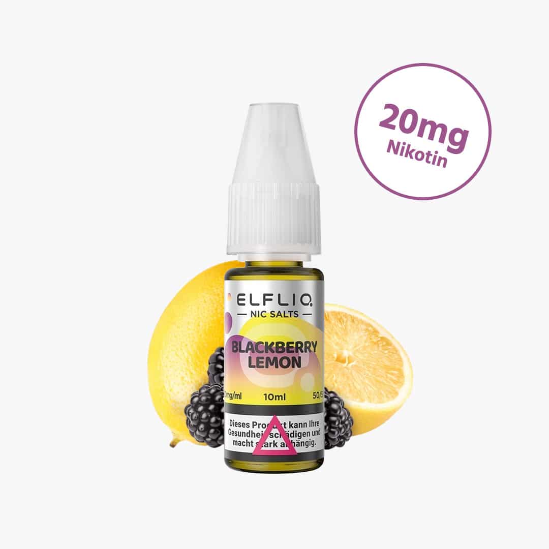 elf bar elfliq blackberry lemon nicotine salt liquid 20mg