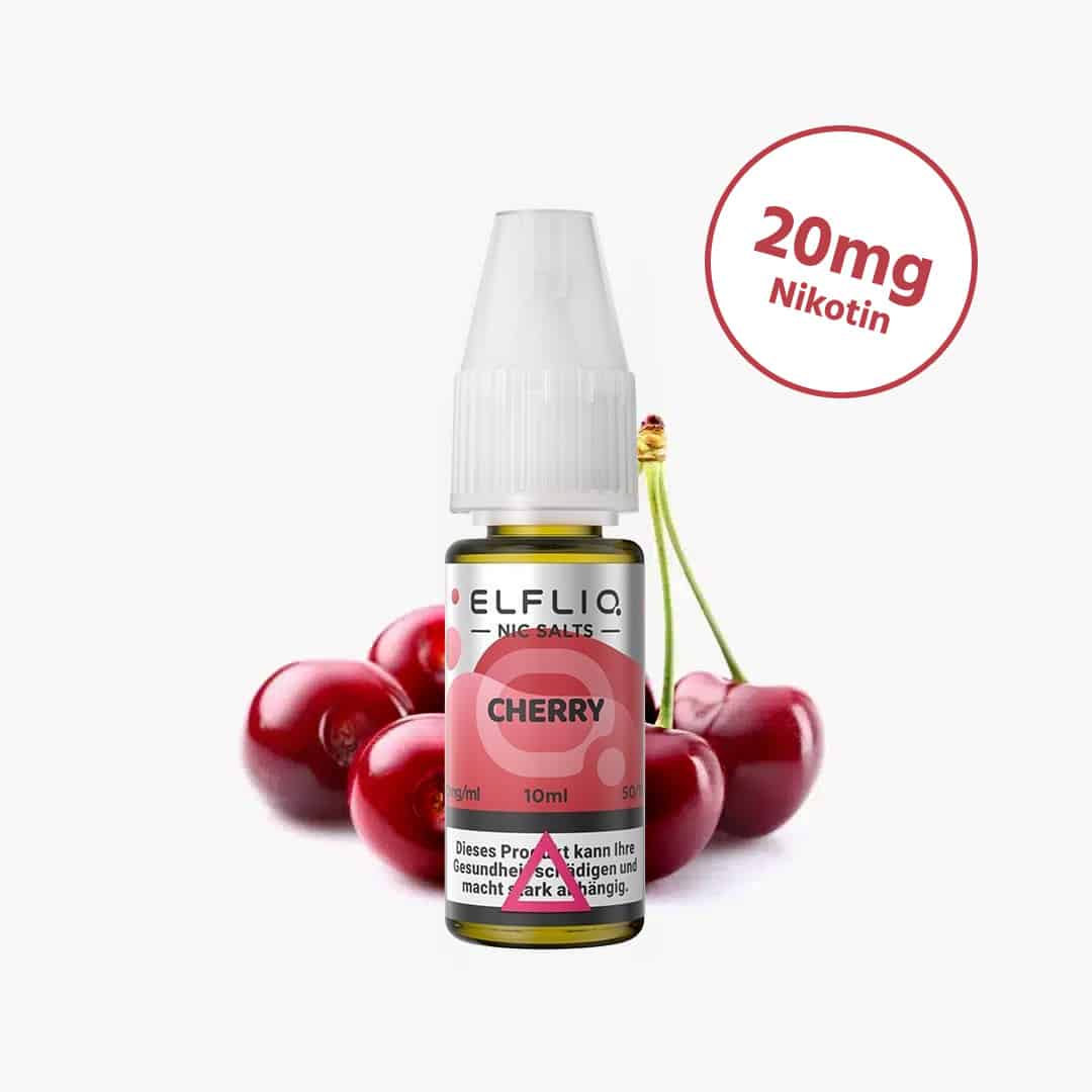 elf bar elfliq cherry nicotine salt liquid 20mg