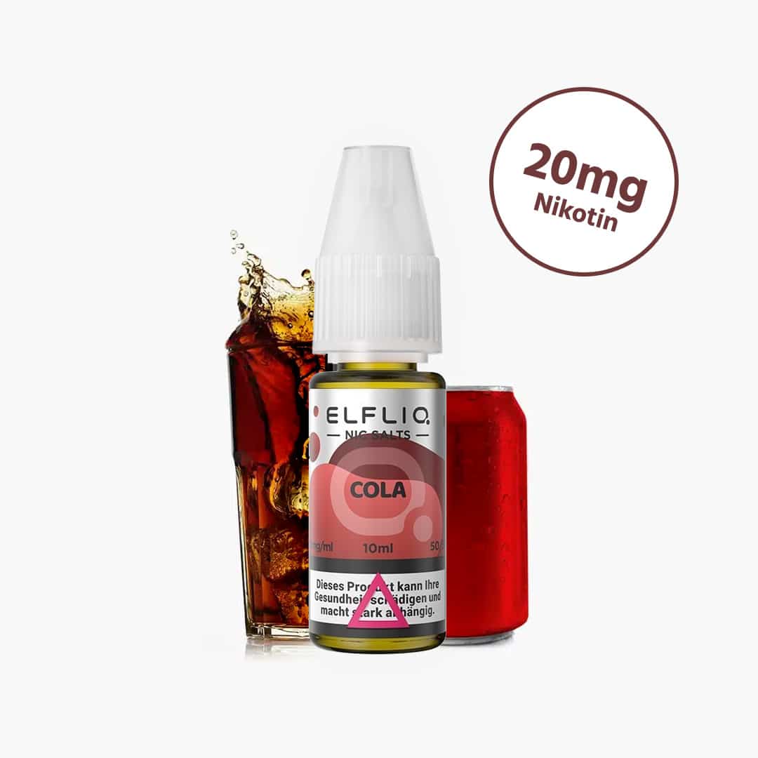 elf bar elfliq cola sel de nicotine liquide 20mg