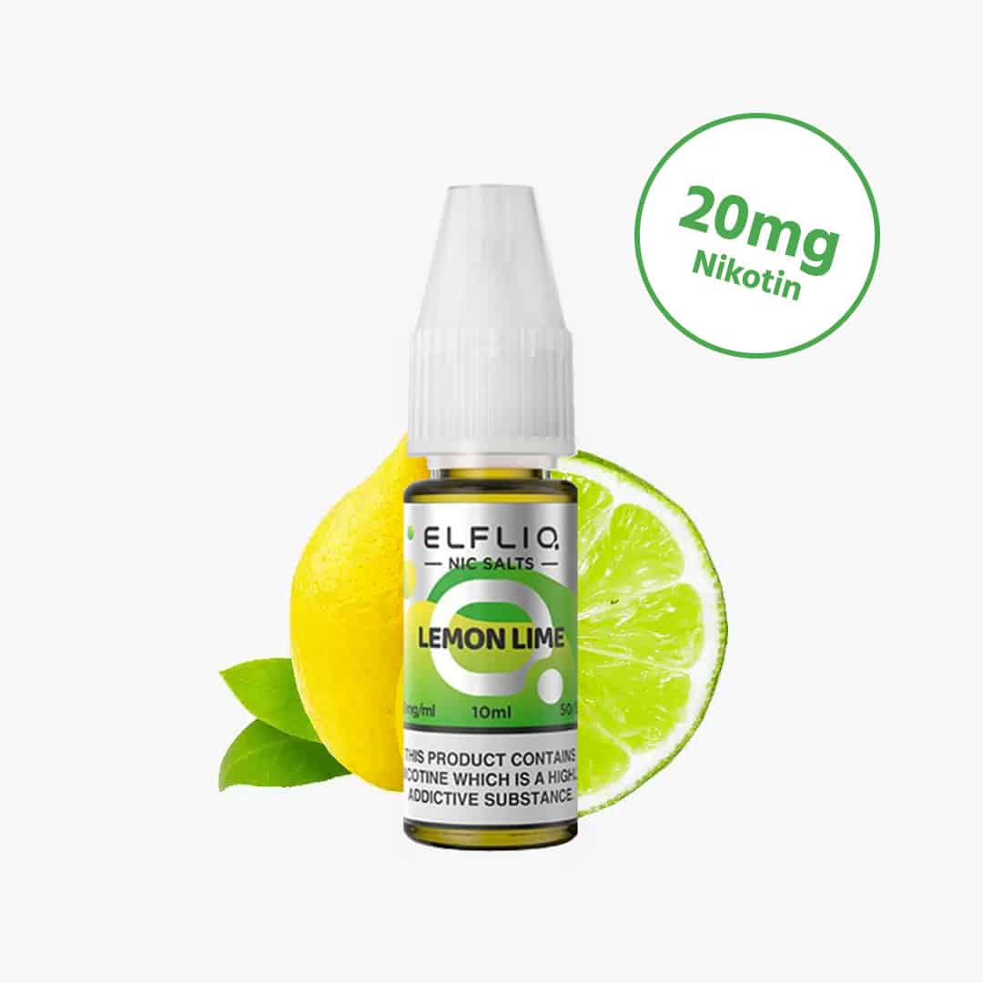elf bar elfliq lemon lime nicotine salt liquid 20mg