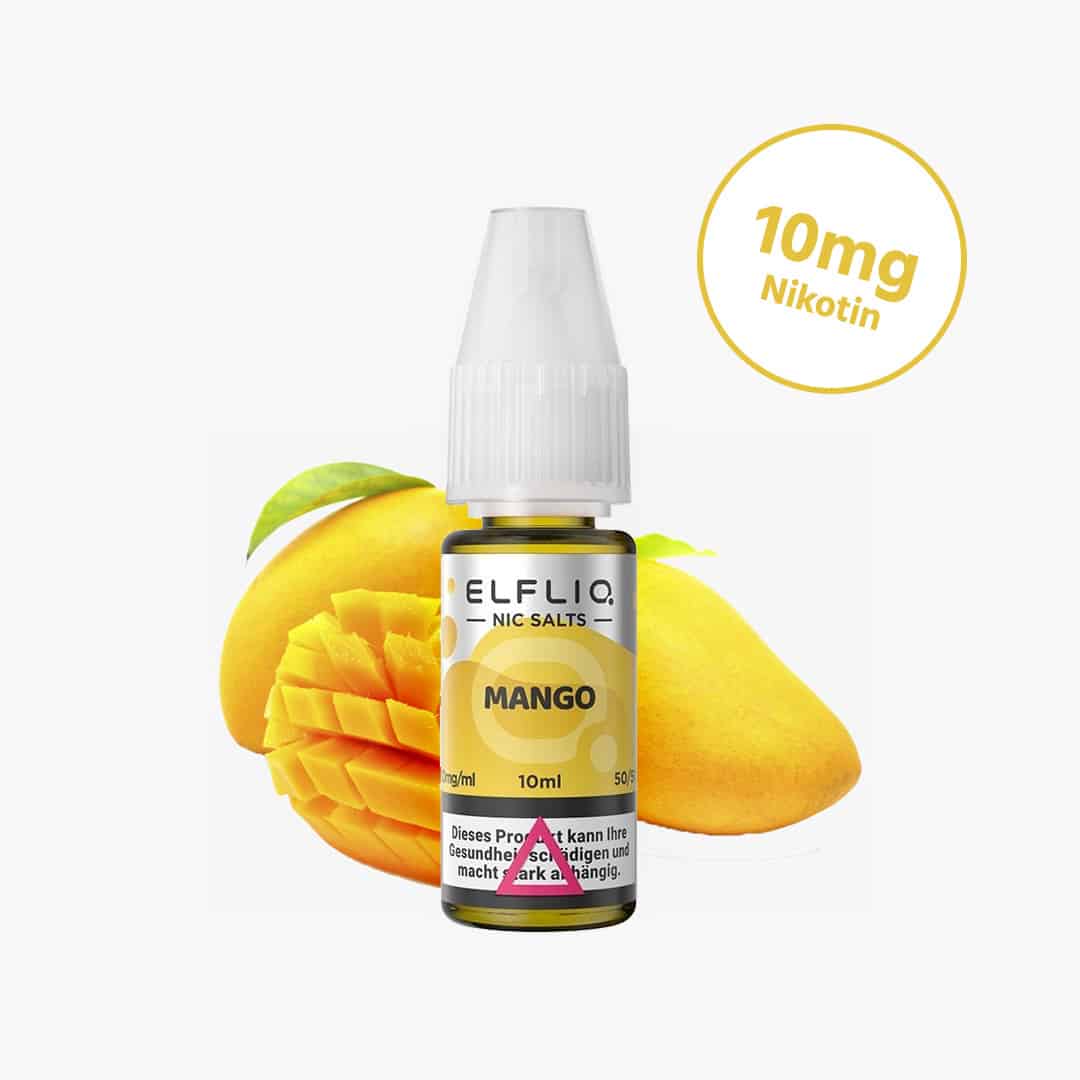 elf bar elfliq mango nicotine salt liquid 10mg