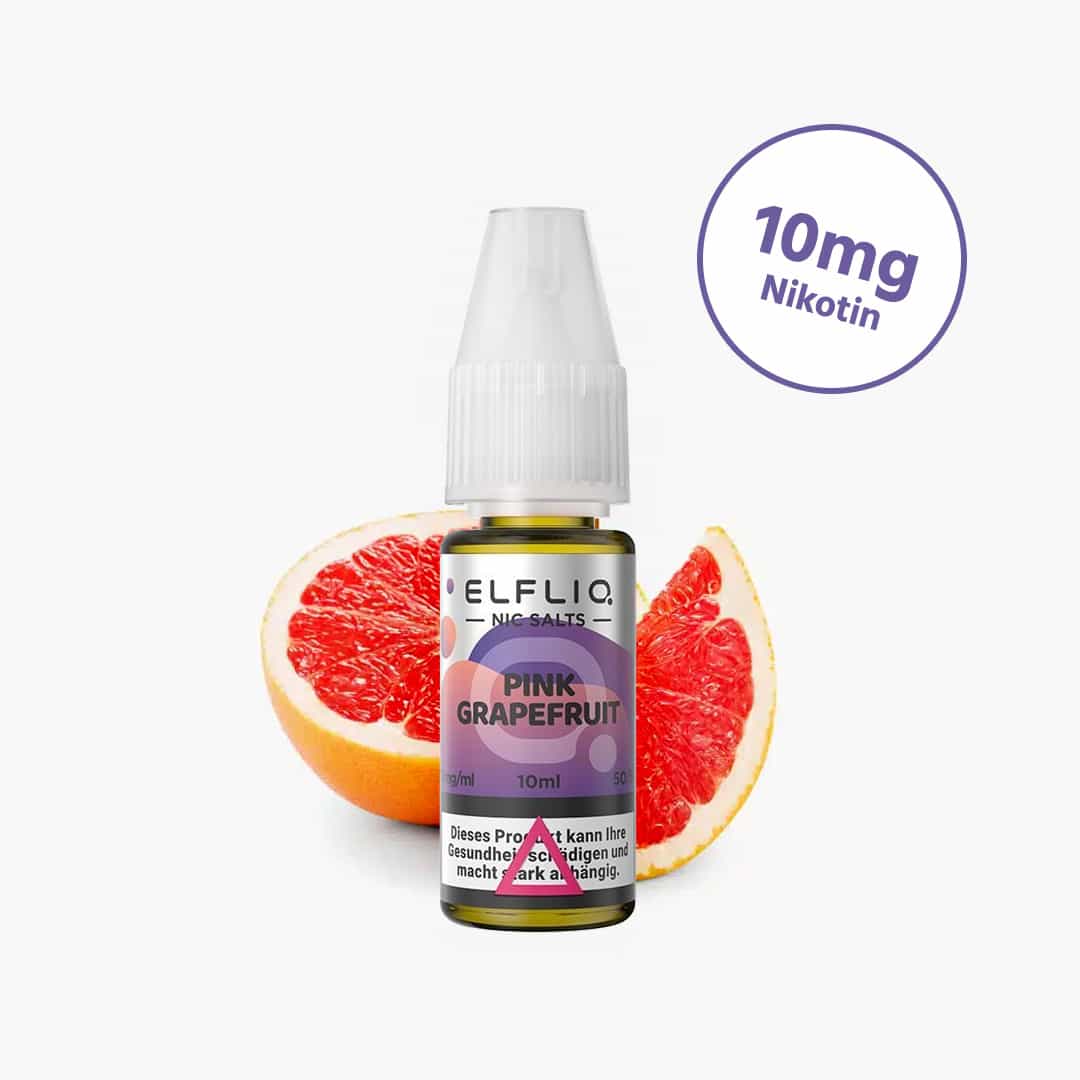 elf bar elfliq pink grapefruit nicotine salt liquid 10mg