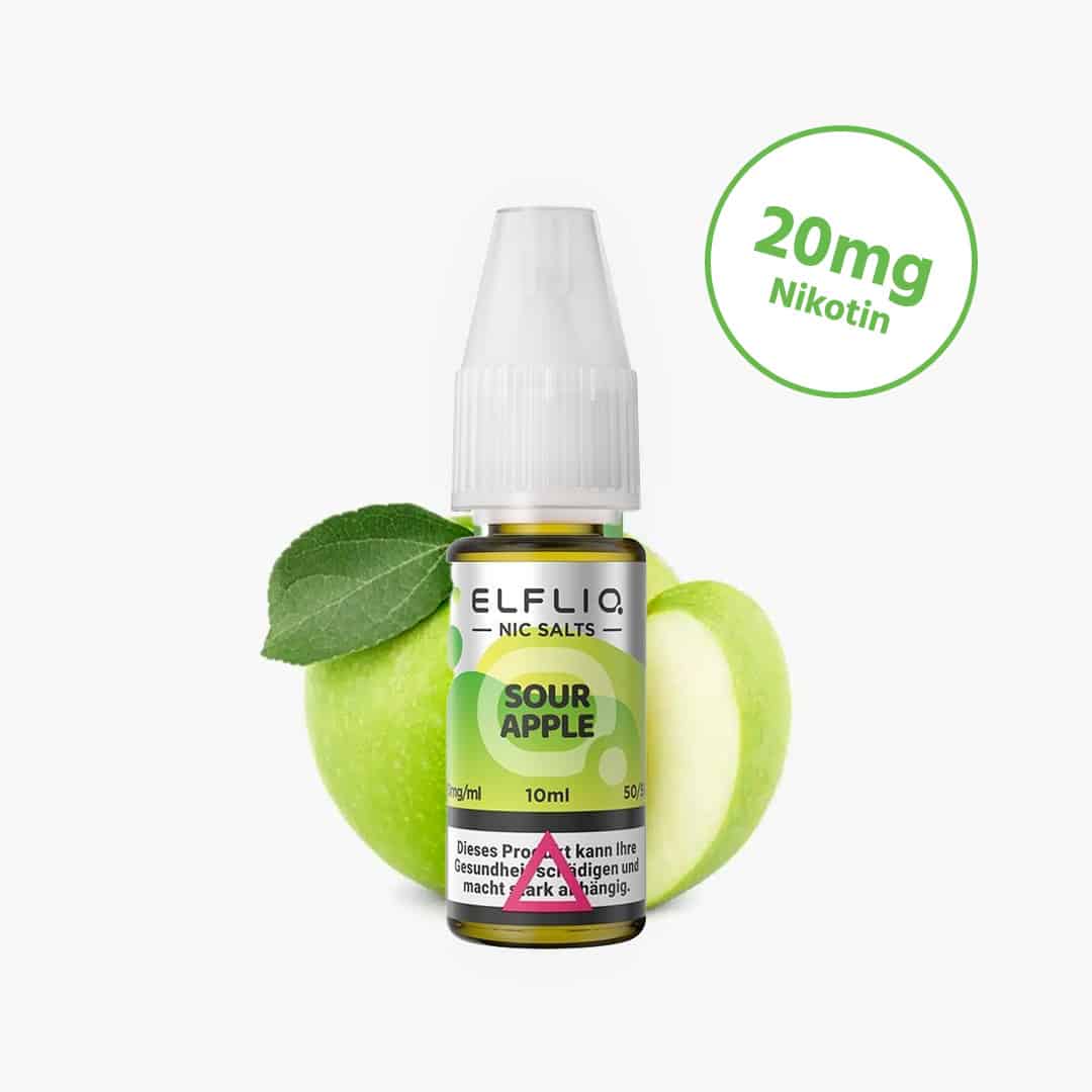 elf bar elfliq sour apple nikotinsalz liquid 20mg