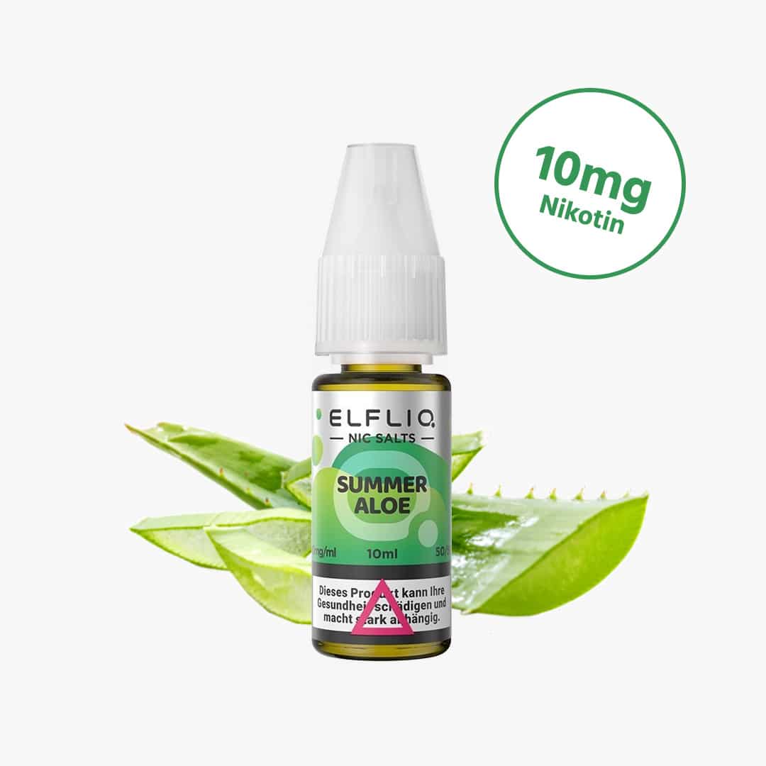 elf bar elfliq summer sel de nicotine liquide aloe 10mg