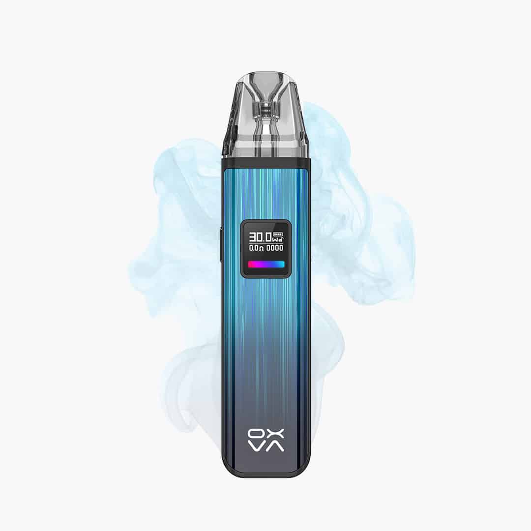 oxva xlim pro kit gleamy blue bleu