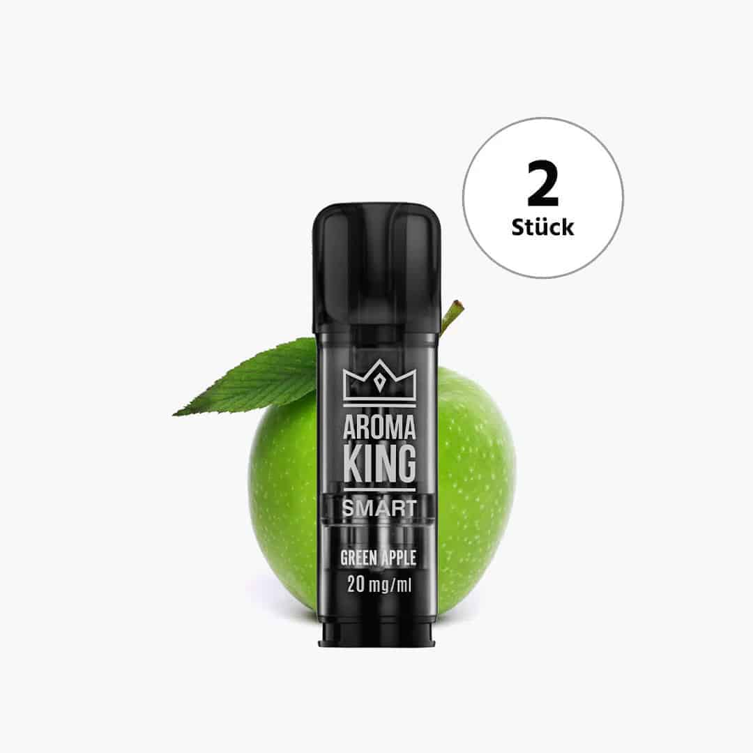 aroma king smart green apple 2 liquid pods