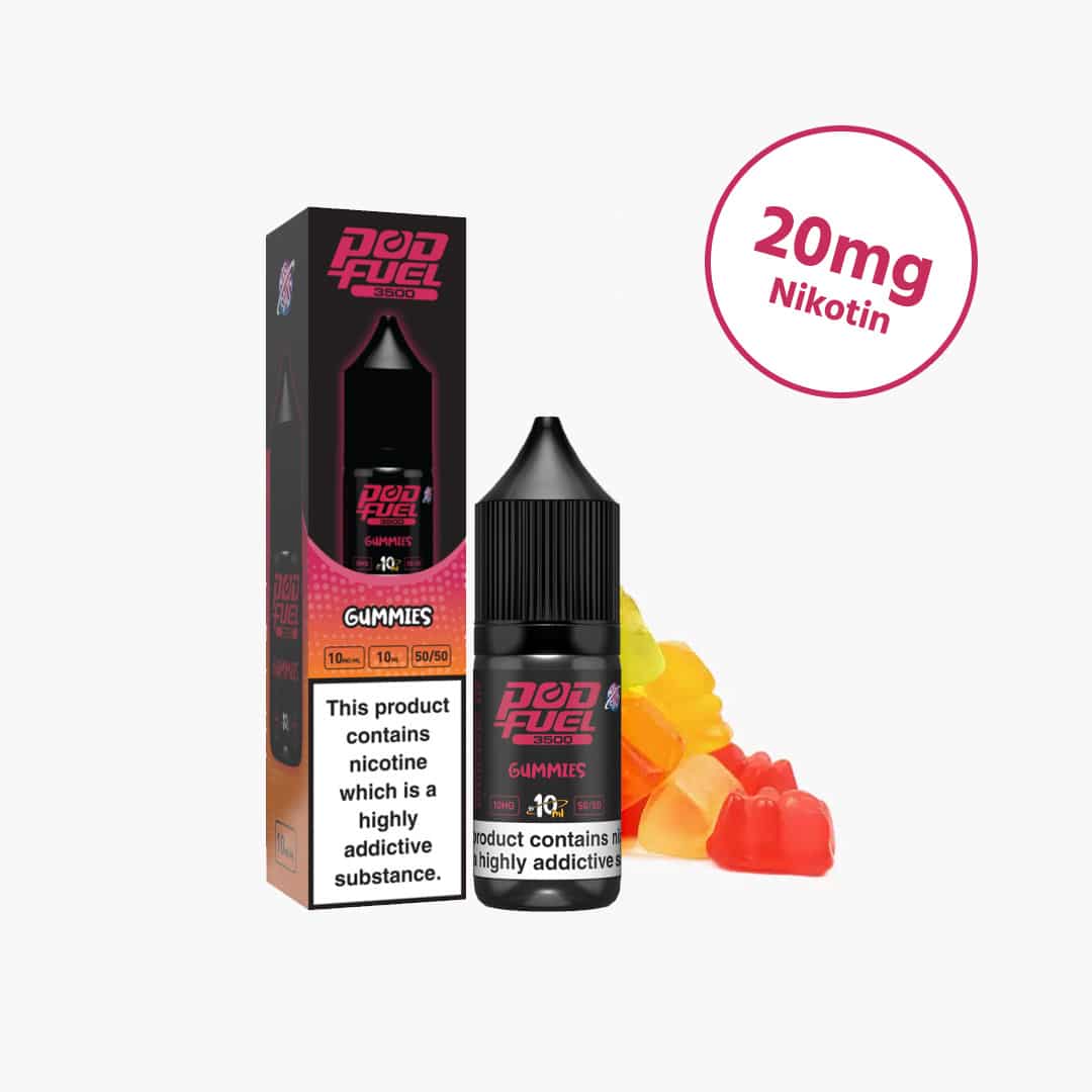 podfuel gummies nikotinsalz liquid 20mg