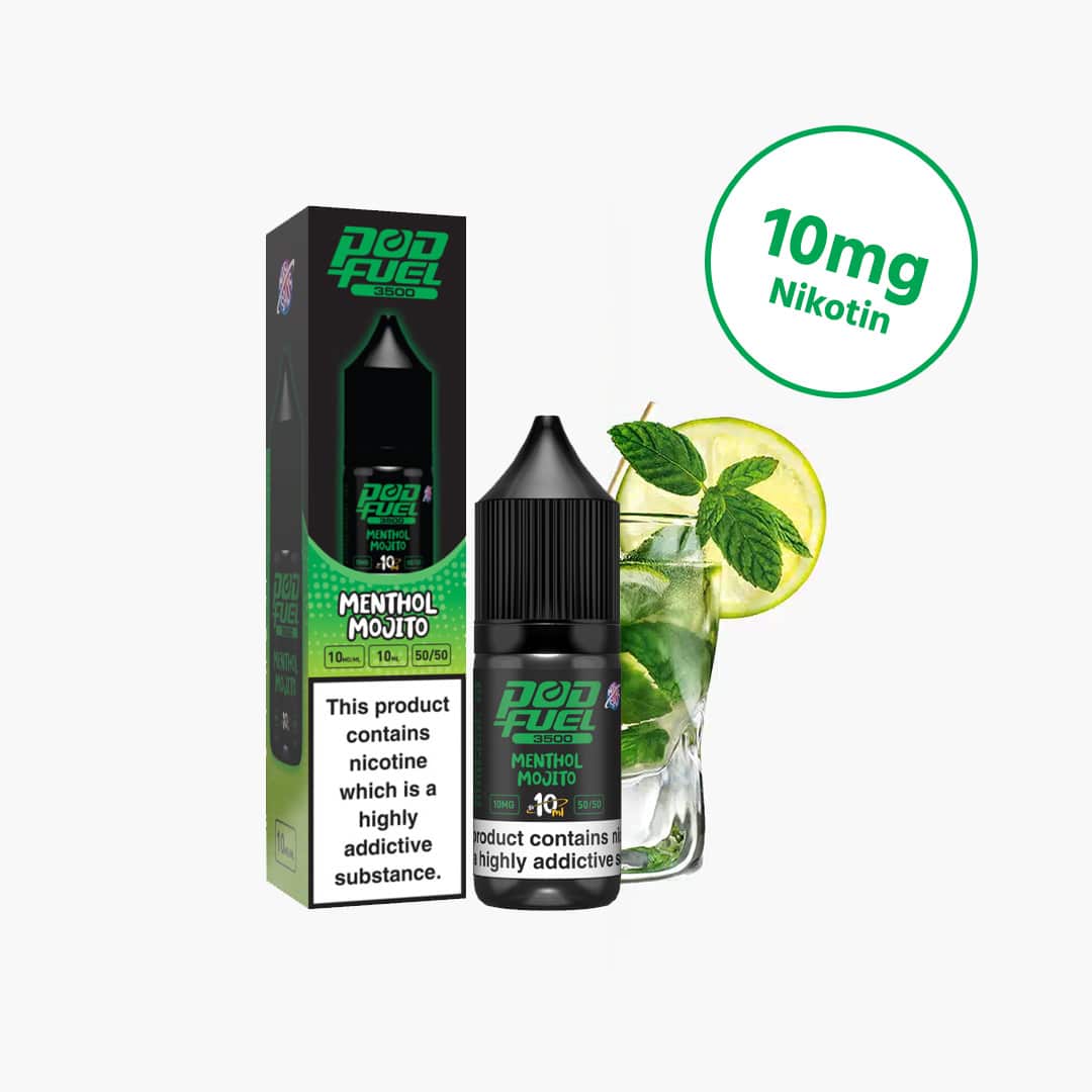 podfuel menthol mojito sel de nicotine liquide 10mg