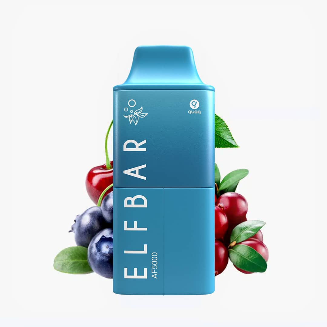 elfbar af5000 blueberry cranberry cherry vape kit bis 5000 zuege