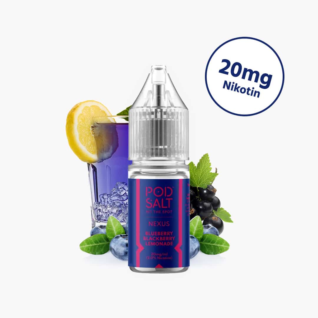 pod salt nexus blueberry blackberry lemonade nikotinsalz liquid 20mg