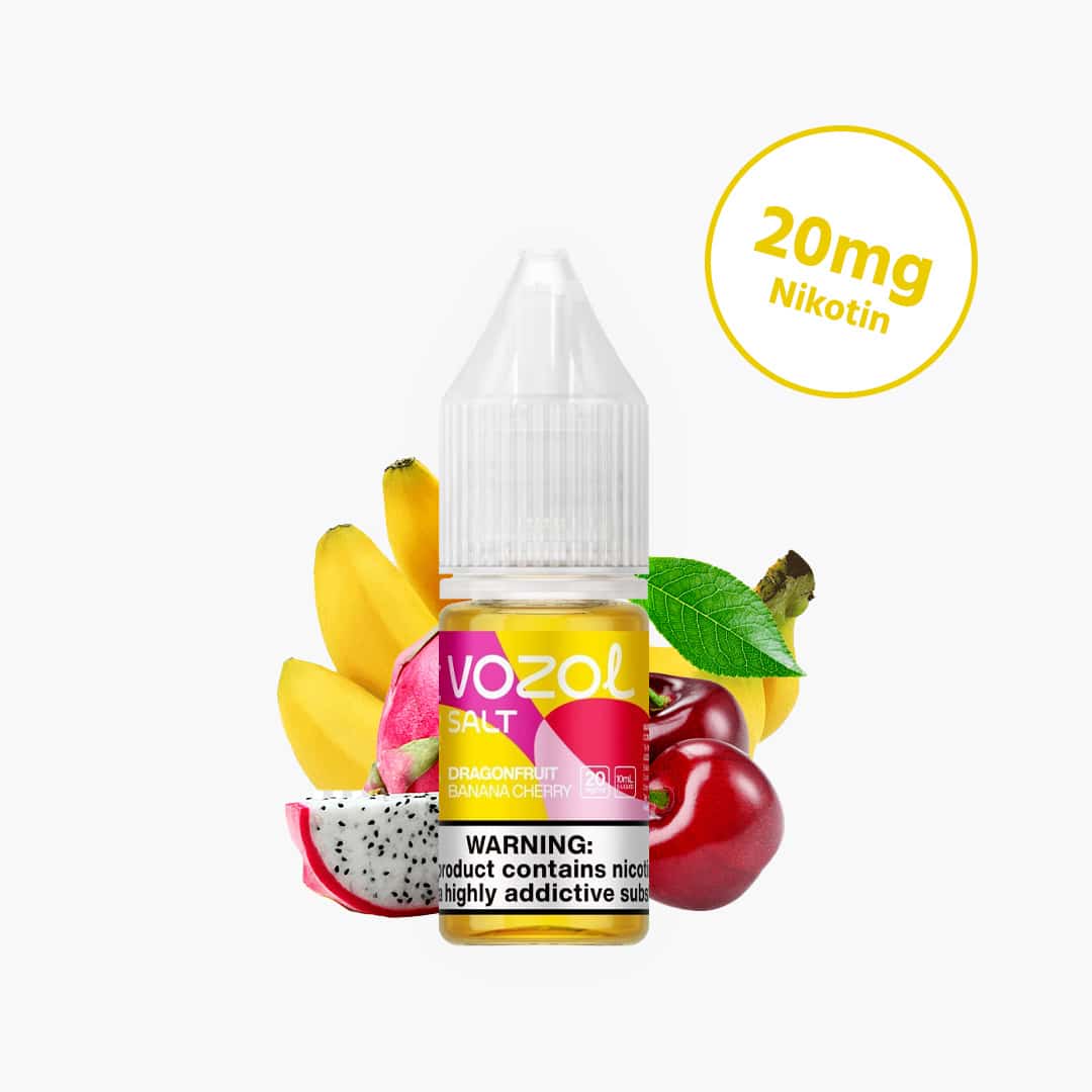 vozol liquid dragonfruit banana cherry nikotinsalz liquid 20mg