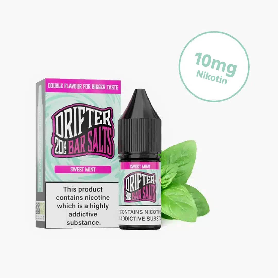 drifter bar salts sweet mint nikotinsalz liquid 10mg