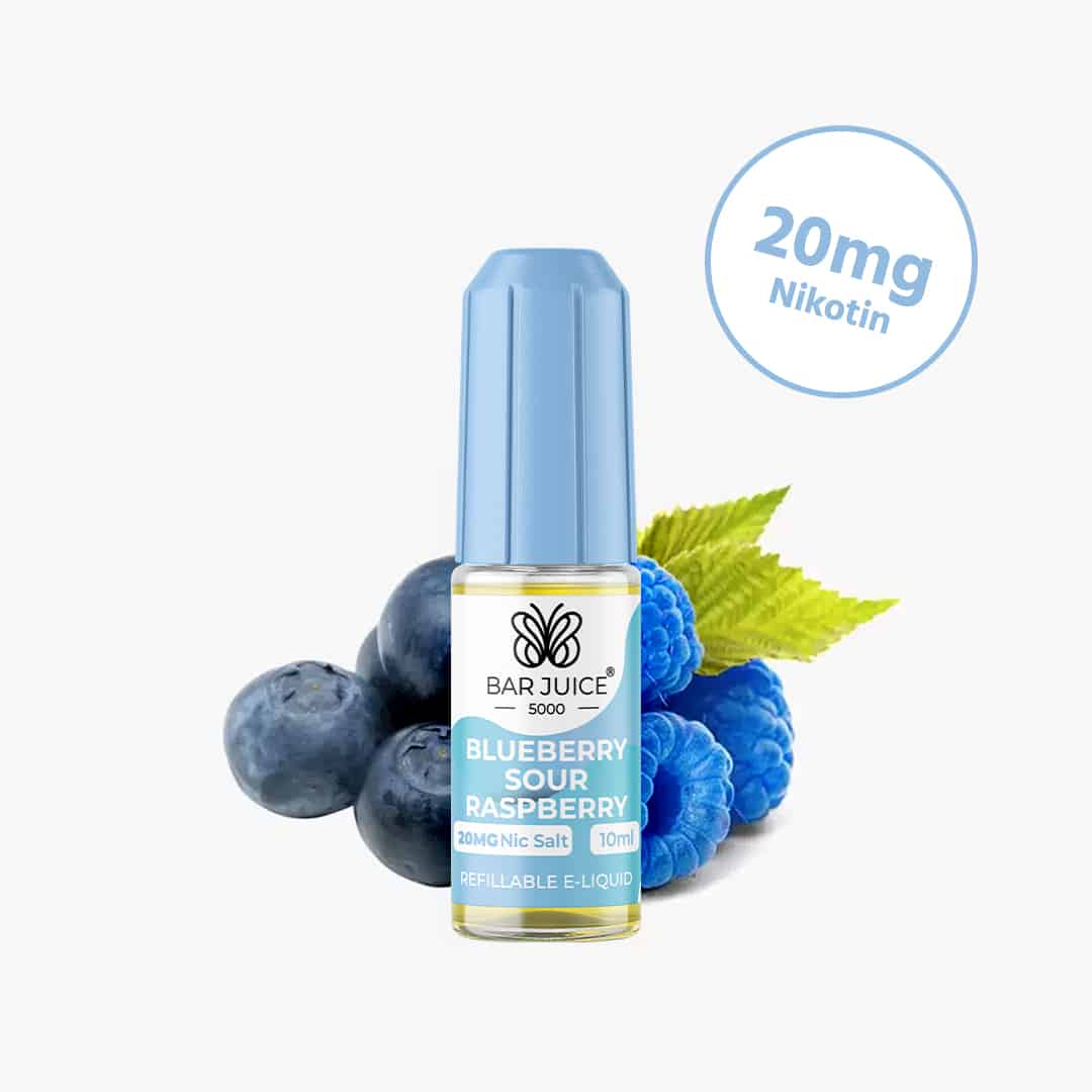 bar juice 5000 blueberry sour raspberry nikotinsalz liquid 20mg