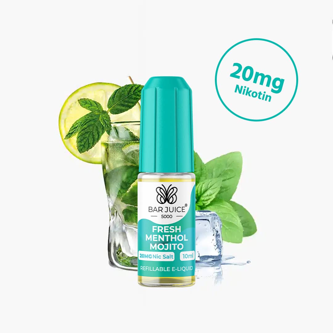 bar juice 5000 fresh menthol mojito nikotinsalz liquid 20mg