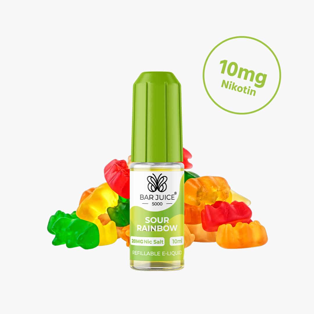 bar juice 5000 sour rainbow nikotinsalz liquid 20mg