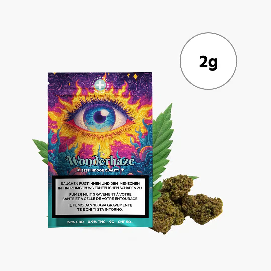 urbanpharm wonderhaze indoor cbd blueten 2g 26 cbd
