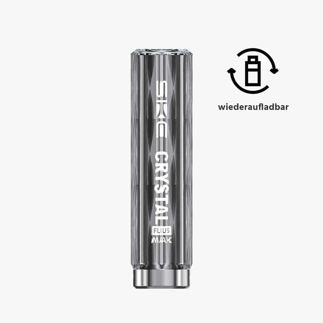 crystal plus max akku black schwarz aufladbar