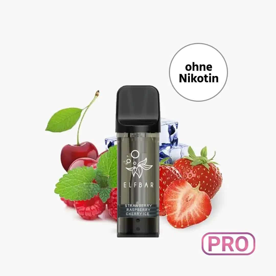 elfbar elfa pro pods ohne nikotin strawberry raspberry cherry ice 2 ex