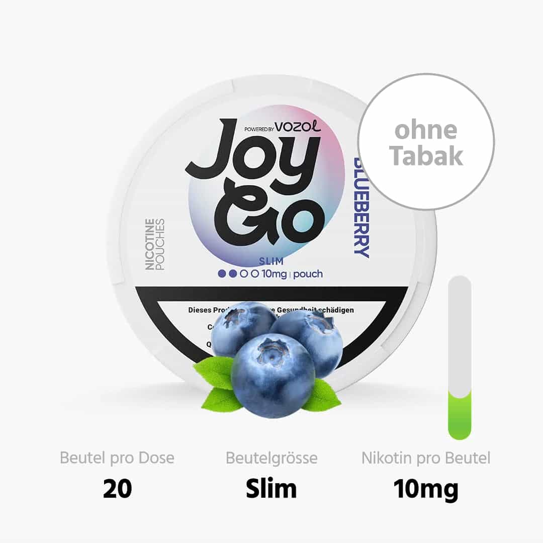 Vozol Snus Joy Go Blueberry 10 mg