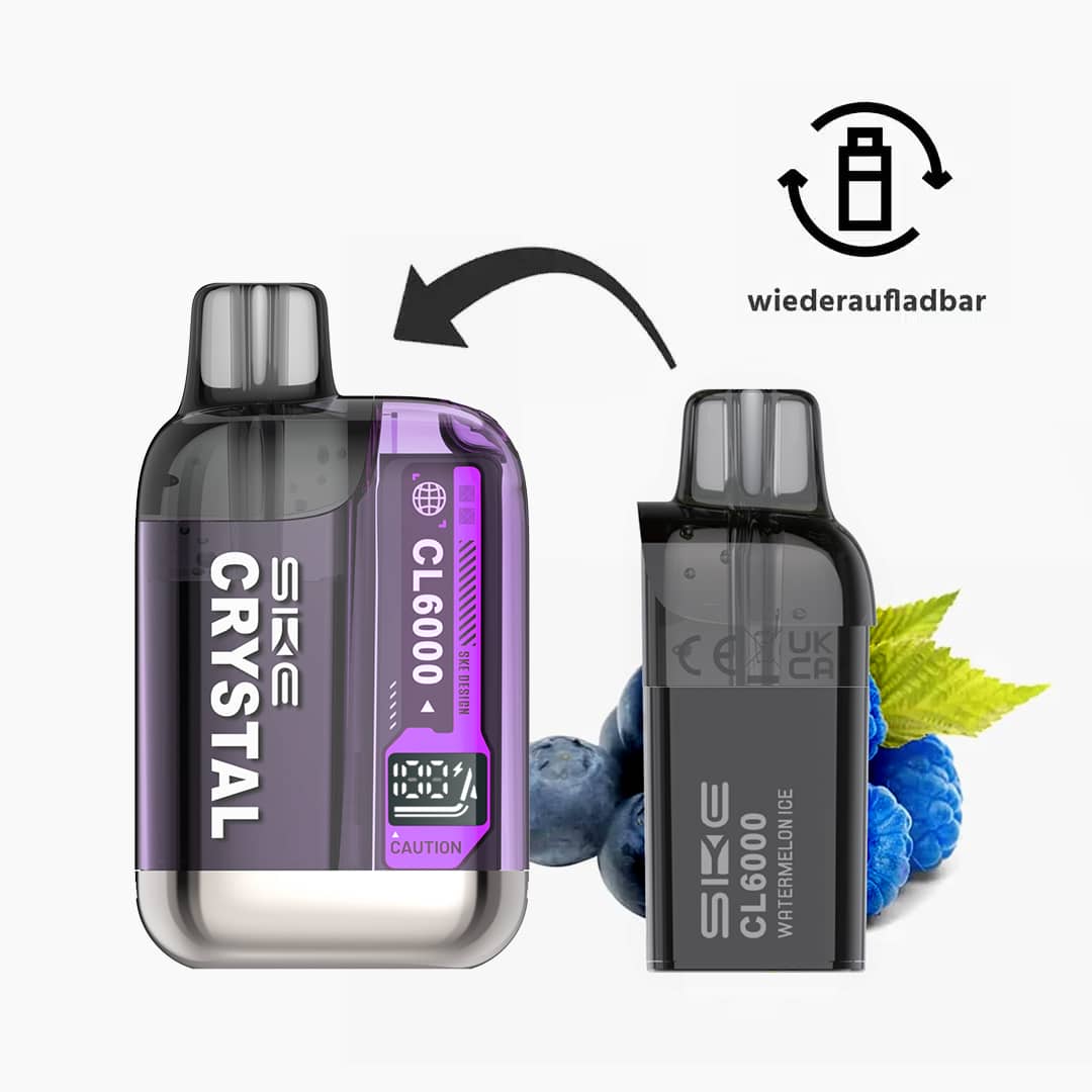 ske crystal cl6000 starter kit purple inkl 1x blueberry raspberry pod
