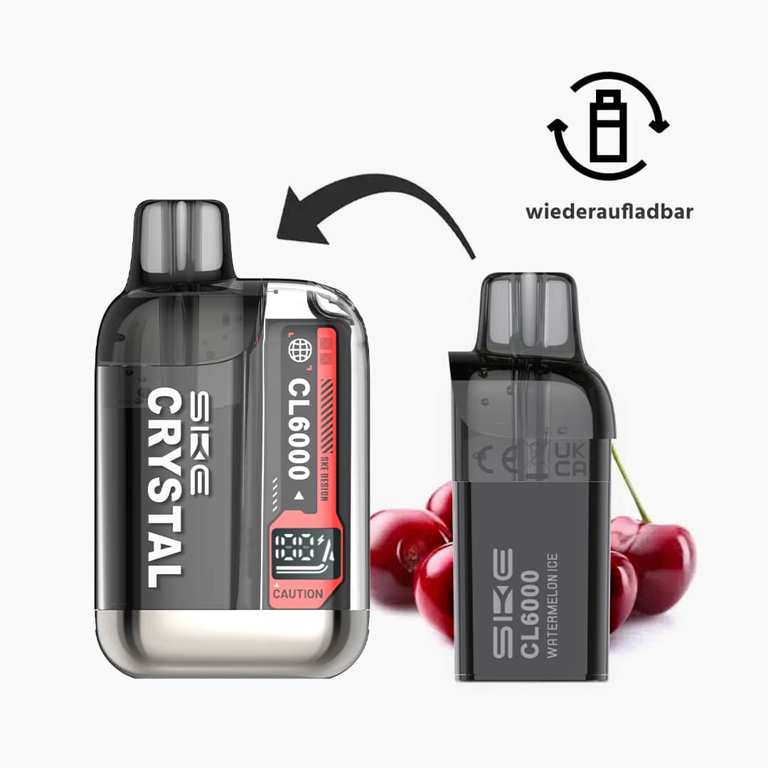 ske crystal cl6000 starter kit red inkl 1x fizzy cherry pod