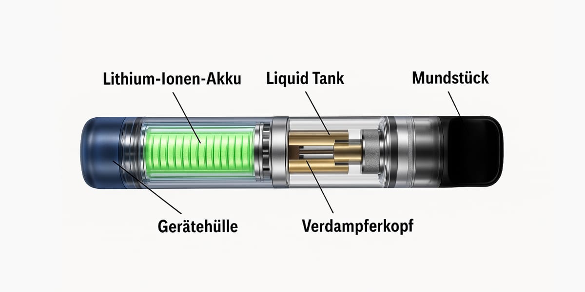 bestandteile von e-zigaretten