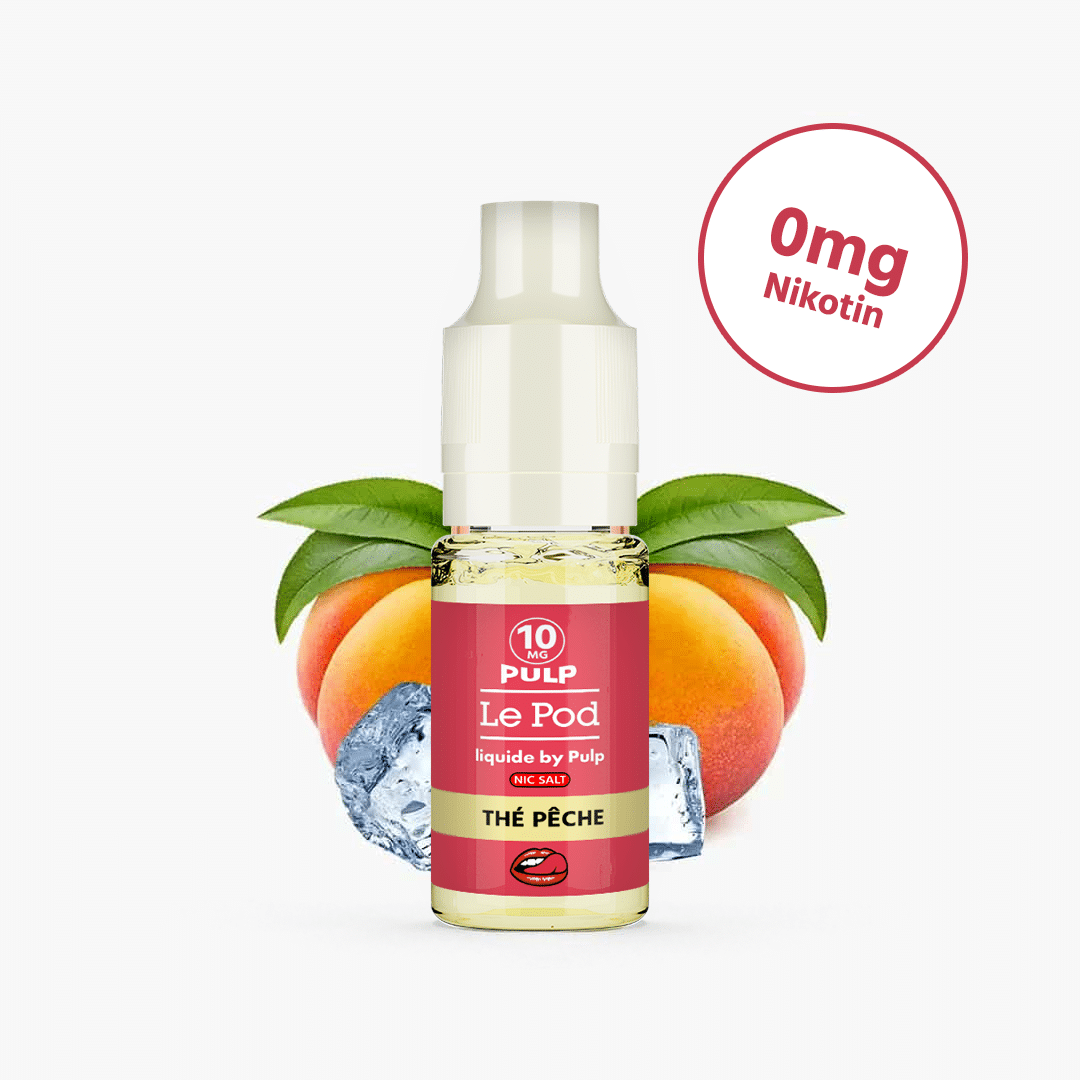 le pod by pulp peach tea nikotinsalz liquid 0mg