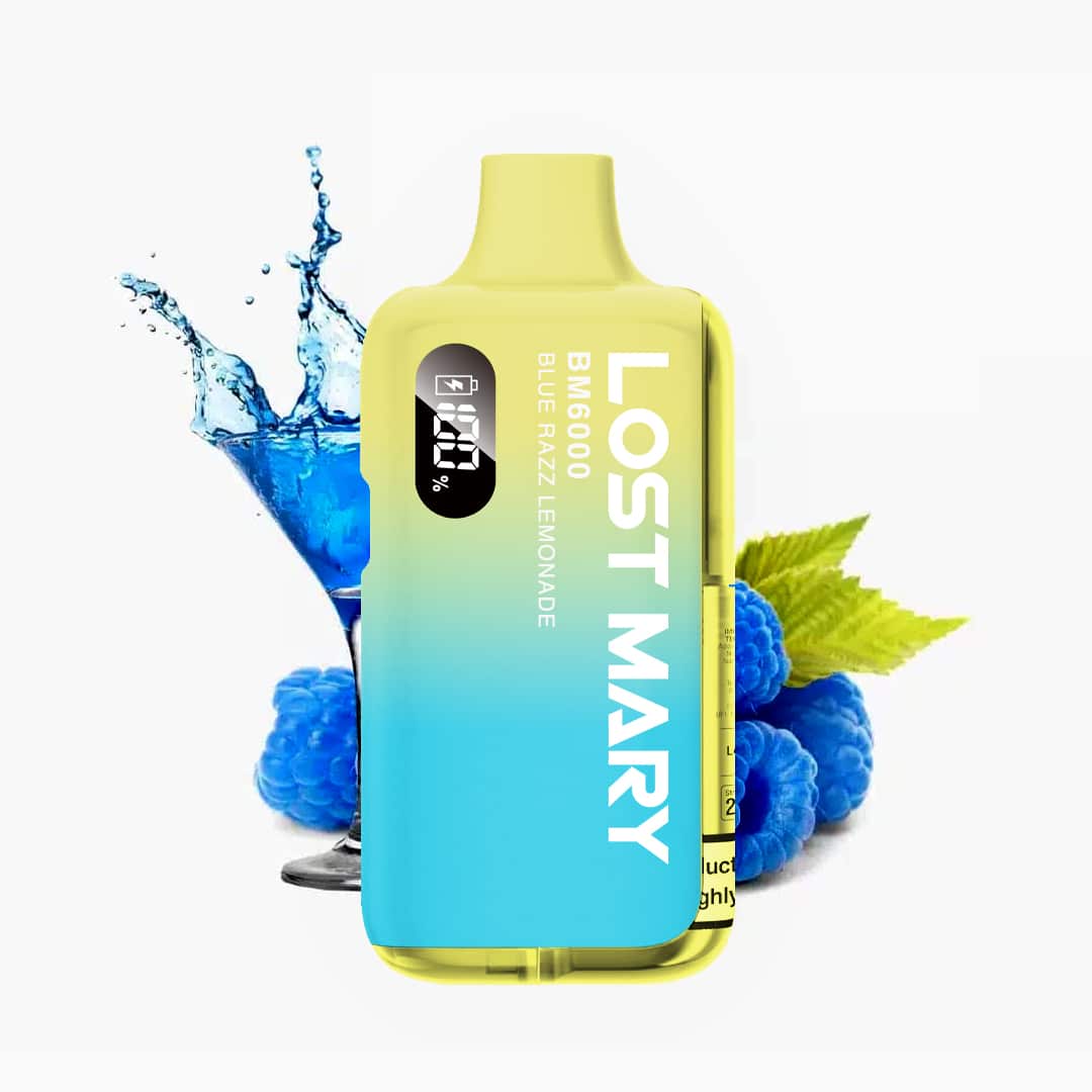 lost mary bm6000 blue razz lemonade vape kit bis 6000 zuege