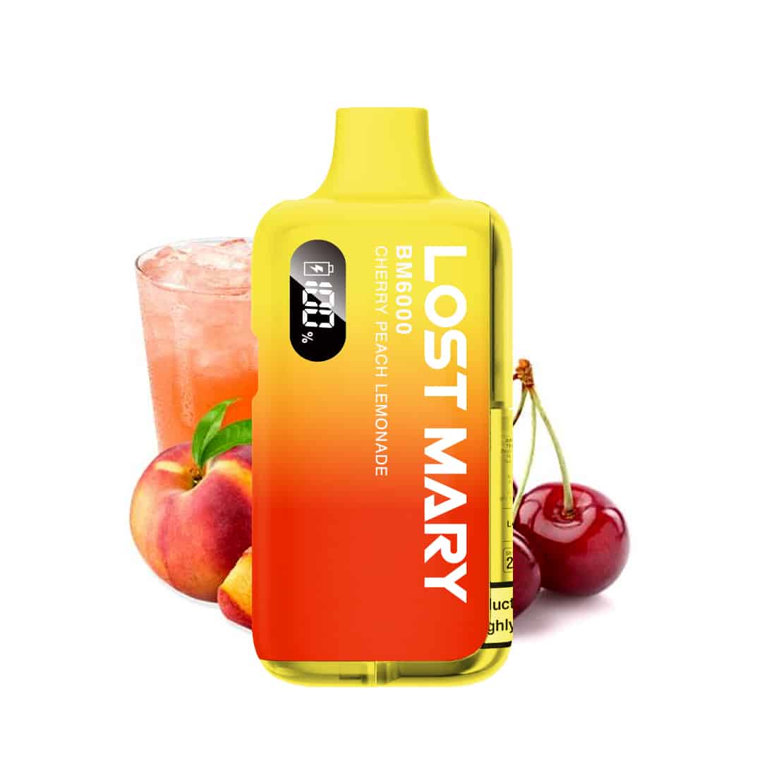 lost mary bm6000 cherry peach lemonade vape kit bis 6000 zuege