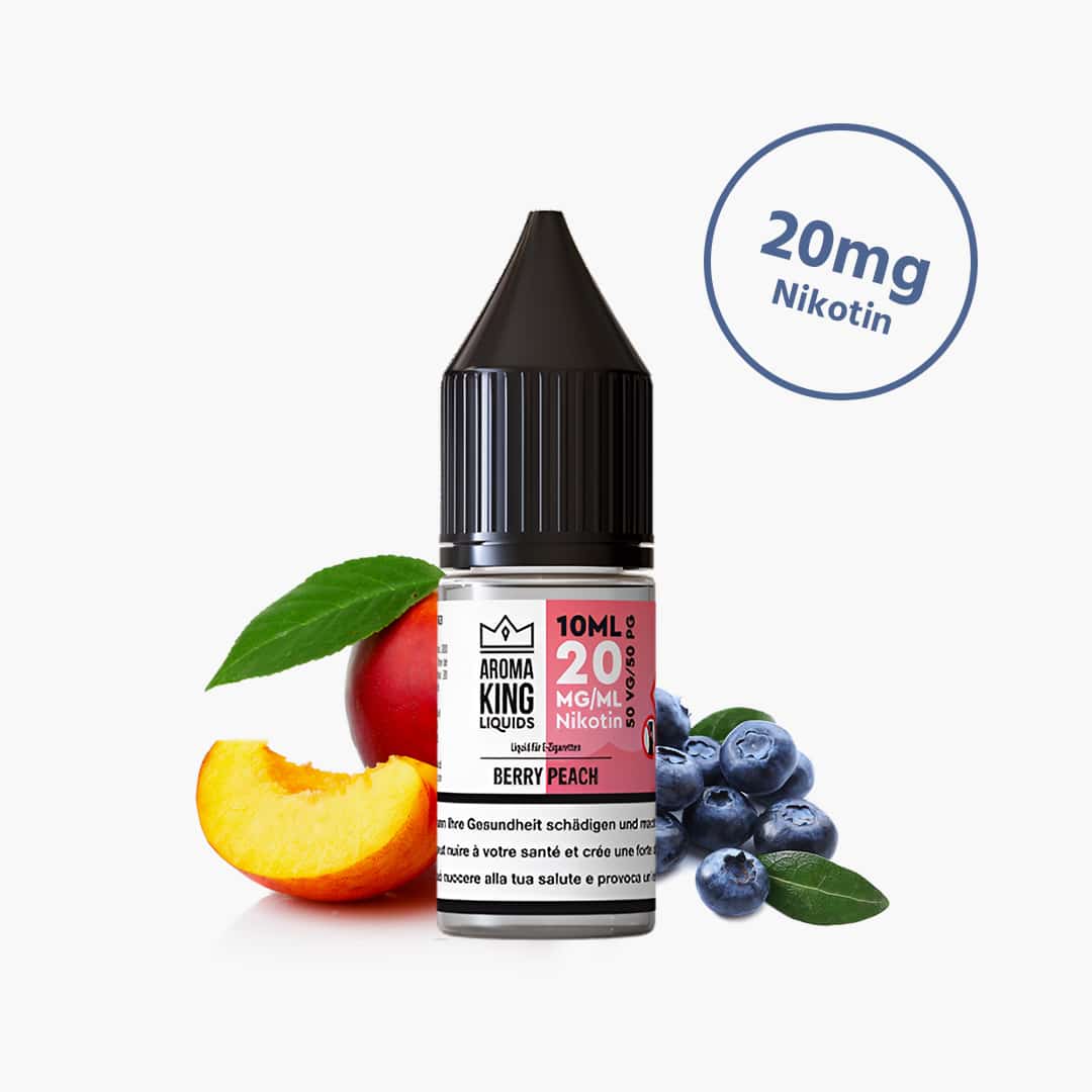aroma king liquid berry peach nikotinsalz e liquid 20mg