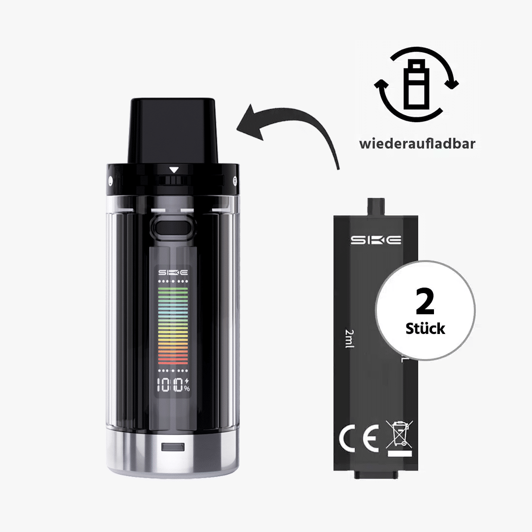crystal 2 in 1 starter kit black inkl 2 liquid pods