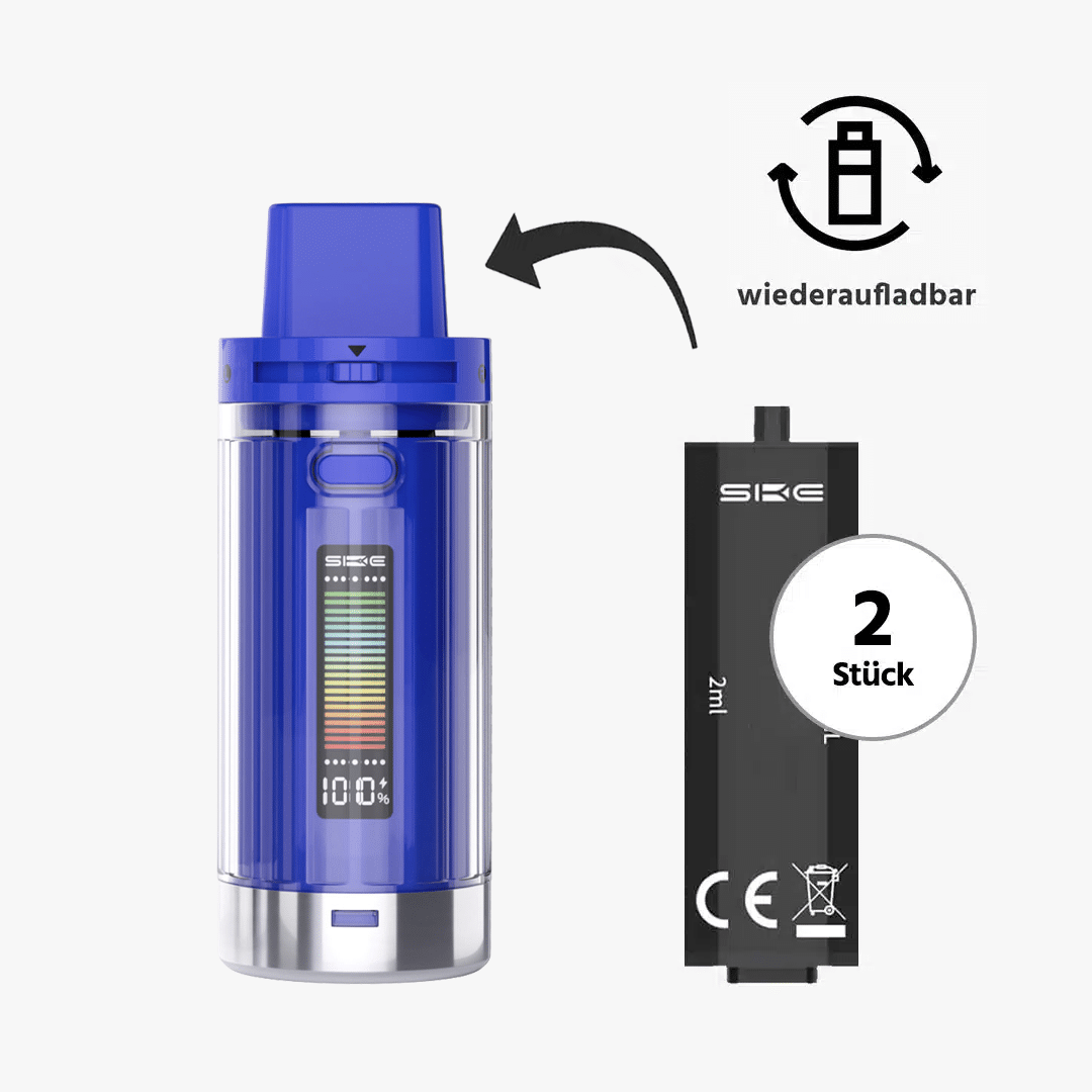 crystal 2 in 1 starter kit blue inkl 2 liquid pods
