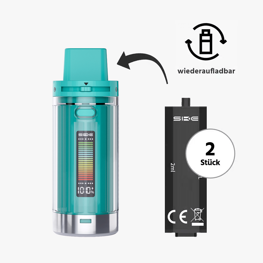 crystal 2 in 1 starter kit turquoise inkl 2 liquid pods