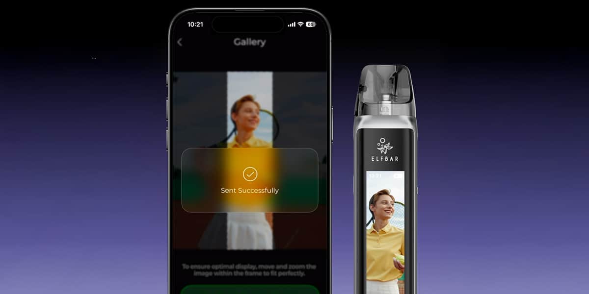 Elfx Ultra Pod System über App personalisieren