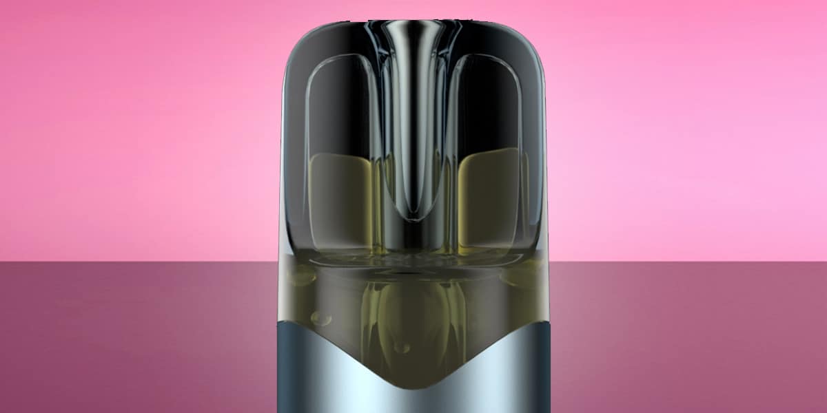 Transparenter Liquidkopf des Elfbar 1000 Modells