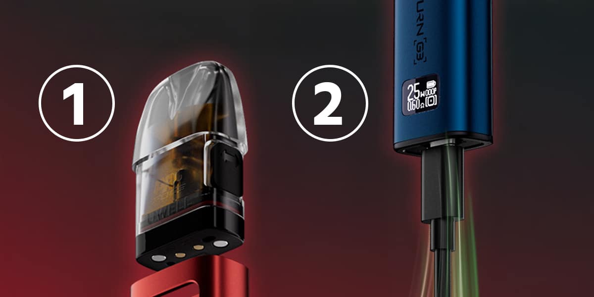 Système de vape simple et réutilisable (Elfa)
